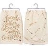 Primitives by Kathy Glitter Kitchen Towel - Friends Gather Here