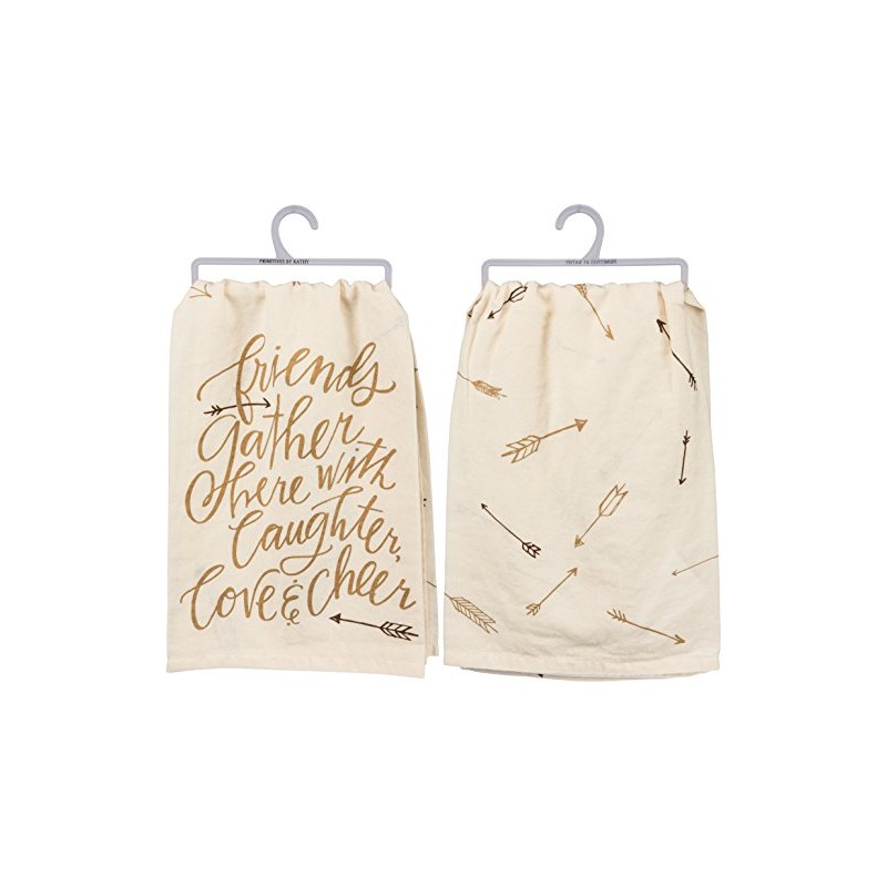 Primitives by Kathy Glitter Kitchen Towel - Friends Gather Here