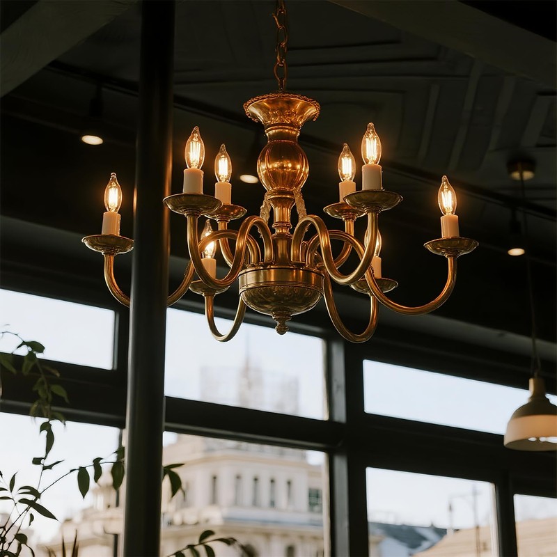 SUSLUM 12-Pack E12 Chandelier Light Bulbs 60W Warm White 2700K
