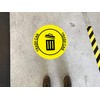 "Trash Can" Durable Laminated Vinyl Floor Sign- Sign by Graphical