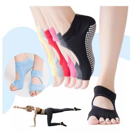Veraly Calcetines Antideslizantes Yoga Pilates Dedos Expuestos Full