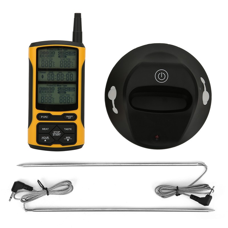 Dual Probe Wireless Transmission BBQ Thermometer Food Thermometer Kitchen Cooking