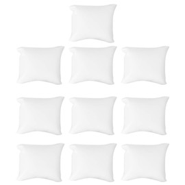 iplusmile Pack of 10 Watch Cushions PU Leather Jewellery Cushion Bracelet Bangle Cushion for Watch Jewellery Display (White)