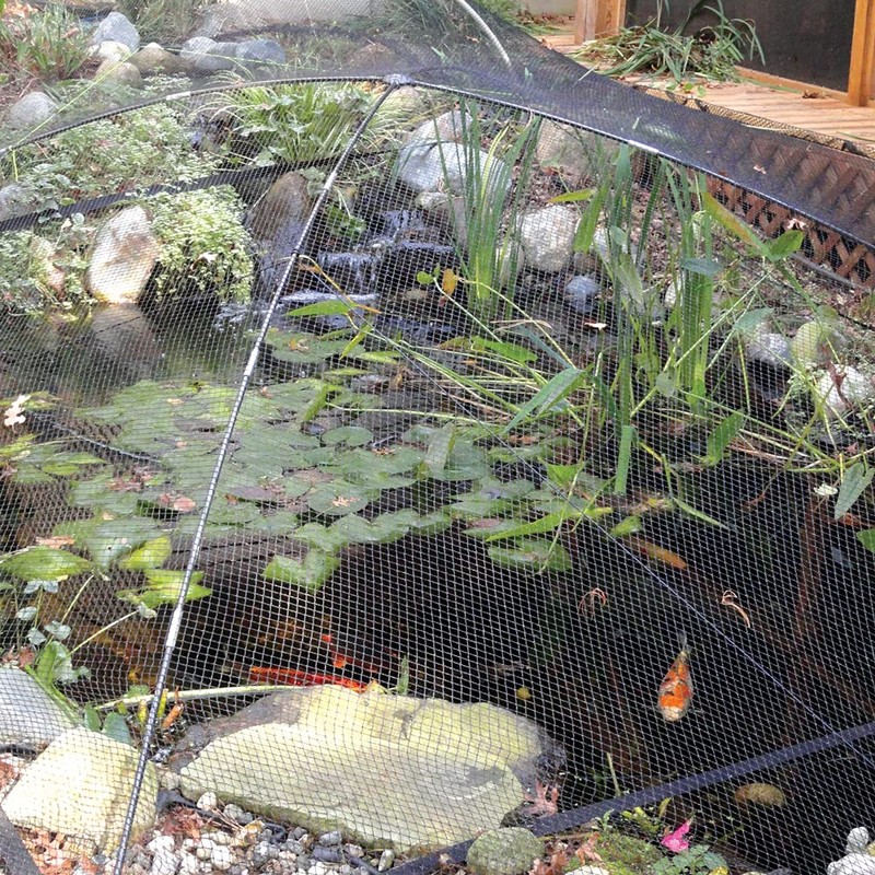 Vocray Koi Pond Netting for Leaves 20x20 Ft, 1/2 in