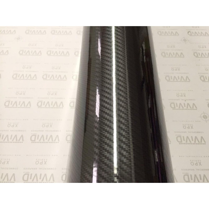 VVIVID Epoxy High Gloss Black Carbon Vinyl Automotive Wrap Film
