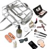 M MUNCASO Clear Tote Bag, Large Toiletry Bag Clear Crossbody