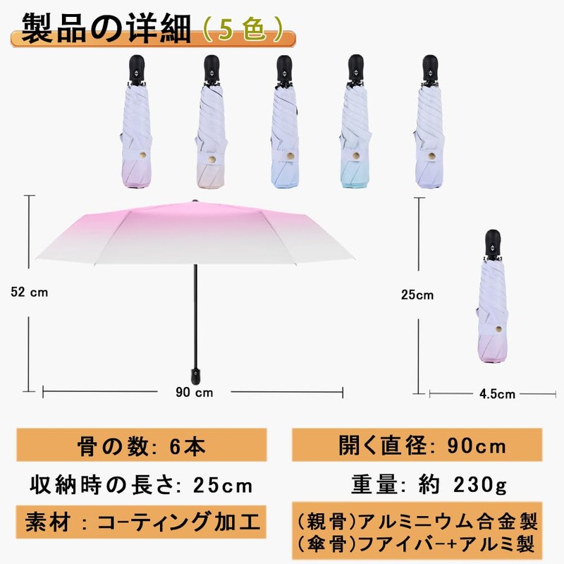 Parasol, 100% UV Protection, Completely Light Blocking, Heat Blocking, Ultra