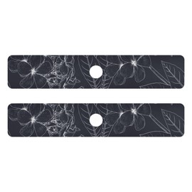 Tatenale Kitchen Sink Splash Guard Sink Faucet Mat Faucet Handle Drip Catcher Drain Mats for Kitchen Bathroom Countertop Absorbent Dish Drying Mat Pad 2pack 14.7x5.4Inch Black White Floral