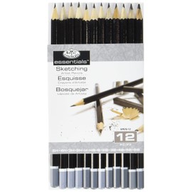 Royal & Langnickel SPEN-12 Essentials Sketching Pencil Set, 12-Piece