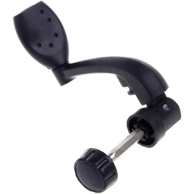 Jizlan 1Pc Black Plastic Power Handle Fishing Reels Crank Rock