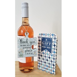 Thank You Important Piece of my Life Jigsaw Puzzle Shaped Rustic Decorative Hanging Plaque Sign Friendship Gift for Her