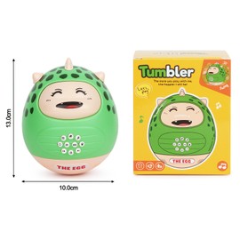 Tumbler Storytelling Toys Dinosaur Toy Kids Boys Girls Story Music Fun Children Educational Player Toy Toddler 3 4 5 6 7 Birthday Gifts Sensory Toys for Kids with Autism Words Songs Stories