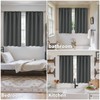 BGment Dark Grey Blackout Curtains for Bedroom 45 Inches Length