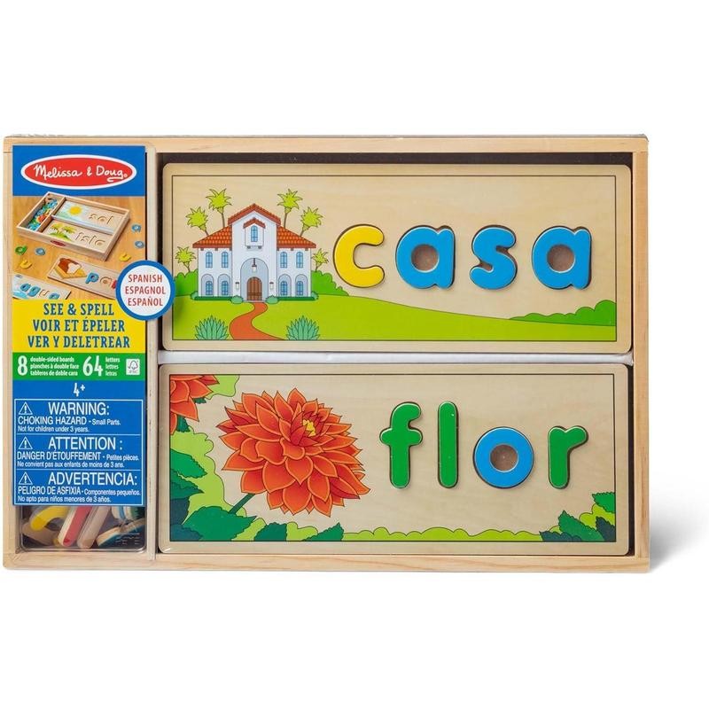 Melissa & Doug Spanish See & Spell Educational Language Learning