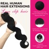 Lashey Body Wave Clip in Hair Extensions for Black Women,
