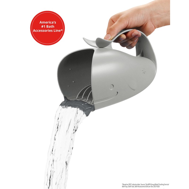 Skip Hop Baby Bath Rinse Cup MOBY Tear-free Waterfall Rinser