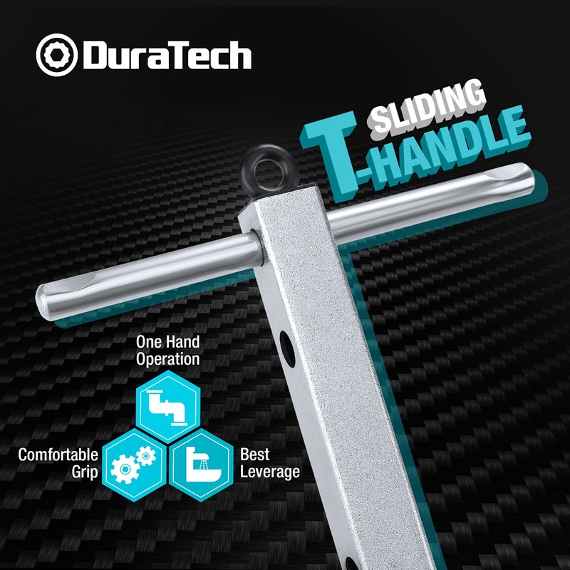 DURATECH 10 "-17" Telescoping Basin Wrench with 1-3/8" to 2-1/2"