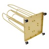 CNCEST Hanger Organizer Stacker, Hanger Organizer Storage Rack with Wheels,