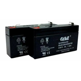 No Brand 2 Pack Casil 6v 1.3ah Fire Lite 6100 GE Interlogix 60-914 GE Simon 3 GE XT 60-