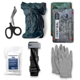ASA Techmed Bleed Control IFAK Kit - Emergency Survival Pro Pack, IFAK Trauma Refill, Bullet Wound Trauma Kit for Hunters, Outdoor Adventures, Preppers, Military & First Responders
