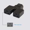 IEC320 C14 to Dual C19 Power Adapter Copper Conductor PVC