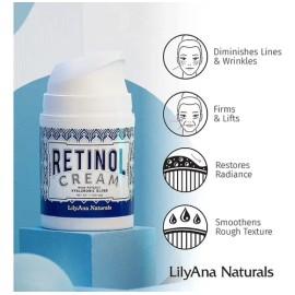 Lilyana Naturals Crema Facial Retinol Día y Noche Antiedad Antiacné 50mL