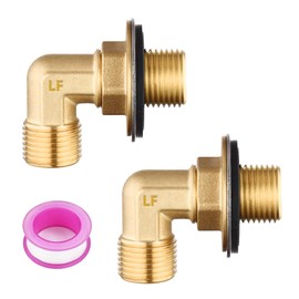 Wall Mount Commercial Faucet Installation kit,Lead-Free 90 dergee backsplash Mount Set for Stainless Steel Commercial Kitchen Prep & Utility Sink, 2 Pack