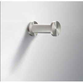 PHOS Design Wall Hook, Solid Stainless Steel, Diameter 2 x 4 cm, Matt Polished, Concealed Screw Connection, Coat Hooks, Towel Hooks, Bathrobe Hooks, Kitchen Hooks, Key Hooks, Coat Hooks