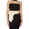 BlackButterfly Bridal Wedding Bridesmaid Satin Sash Belt (Champagne, 5 CM