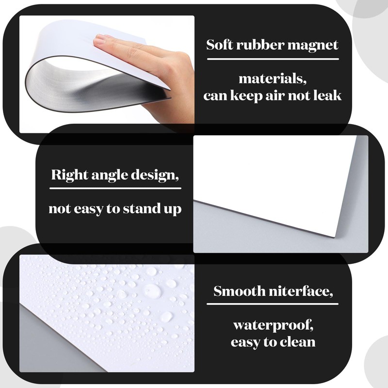 Saysurey 4 Pack 8" x 8" Square Magnetic Vent Covers