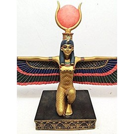 ATL Ancient Egyptian Large Goddess ISIS with Open Wings Sculpture Motherhood Magic