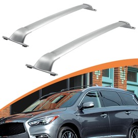 Roof Rack Cross Bars for Infiniti (2014-2021) QX60 & JX35 - Silver Heavy-Duty Luggage Carrier System, Easy Install Universal Fit Crossbars for Roof Rails