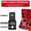 TONYNOL 8 Piece Impact Socket Adapter and Reducer Set,1/4" 3/8"