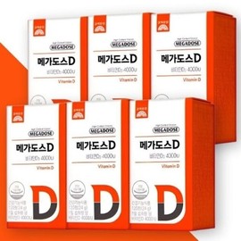 Korea Eundan Megadose D Vitamin D3 4000IU 120 tablets x 6 / 고려은단 메가도스D 비타민D3 4000IU 120정 x 6개