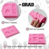 Sakolla Graduation Molds Silicone, Graduation Fondant Molds With Owl Grad