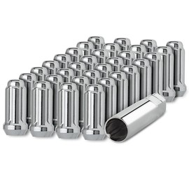 DPAccessories 32 Chrome 14x1.5 Closed End Duplex XL Spline Lug Nuts for Aftermarket Wheels D5118-2305/32