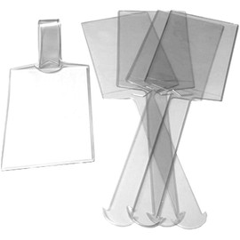 Large Clear Vinyl Cruise Luggage Tags Self Looping with Name Cards (Set of 25)