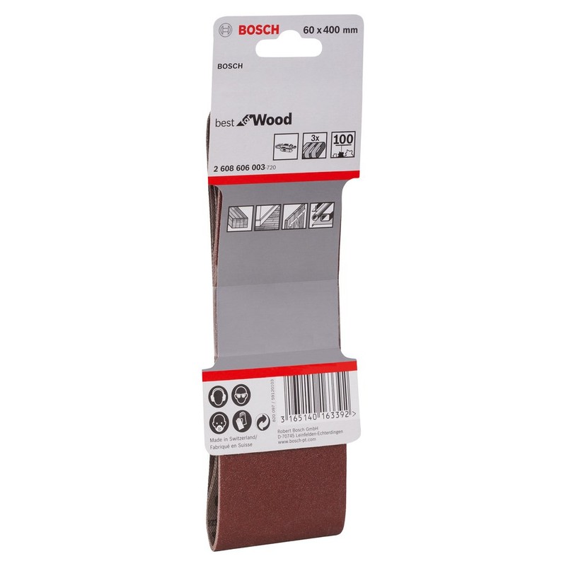 Bosch Professional 3 pcs. Sanding Belt Set X440 Best for