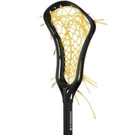 StringKing Women’s Complete Lacrosse Stick - Tech Trad Pocket - Metal 2 Shaft (Mid Pocket - Black/Yellow)