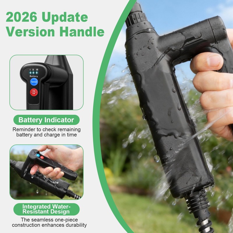 1.35 Gallon Battery Powered Sprayer, Electric Garden Sprayer with 3
