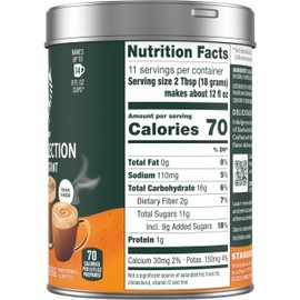 Starbucks Crema Collection Premium Instant Salted Caramel Flavored Instant Coffee, 100% Arabica Beans, 3 Tins (7.12 Oz Each)