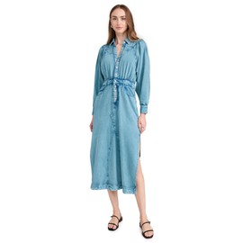 FP Movement Women's Mad Love Denim Midi Dress, Blue, S