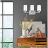 A1A9 3-Light Bathroom Vanity Light, Modern Brushed Nickel Wall Lights