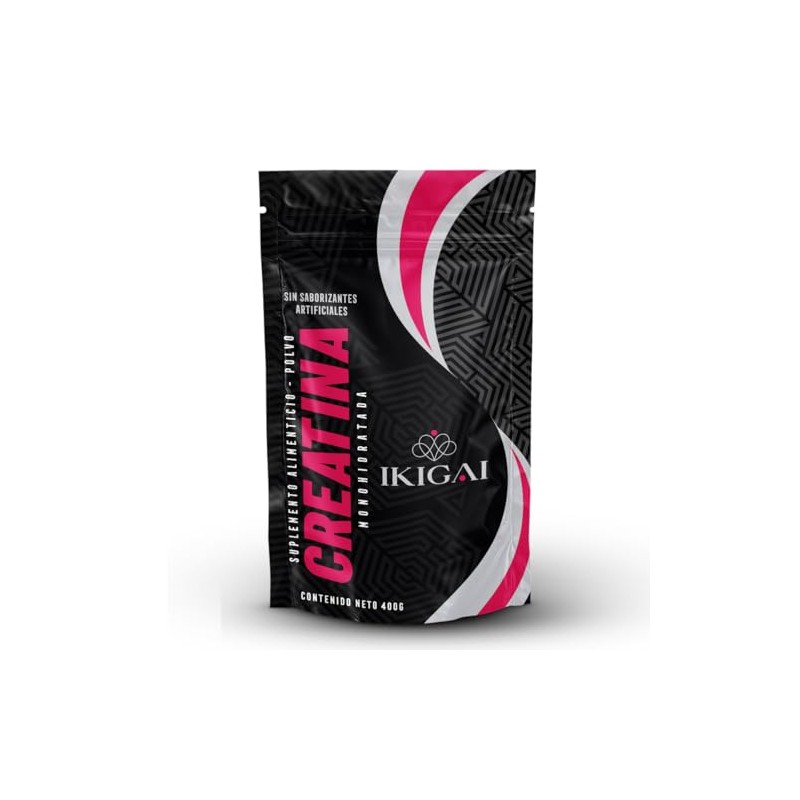 Creatina En Polvo Ikigai - Bolsa 400g Sin Sabor -