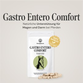 Sensipharm Gastro Entero Comfort - Naturally Helps with Colic, Diarrhoea, Stomach, Intestines, Digestion - 180 Tablets of 1000 mg for Horses