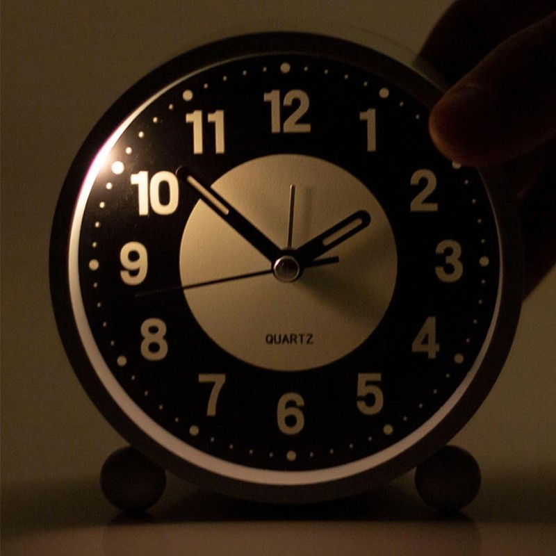 Table Clock Non Ticking Bedroom Clocks Silent Alarm Clocks Glow