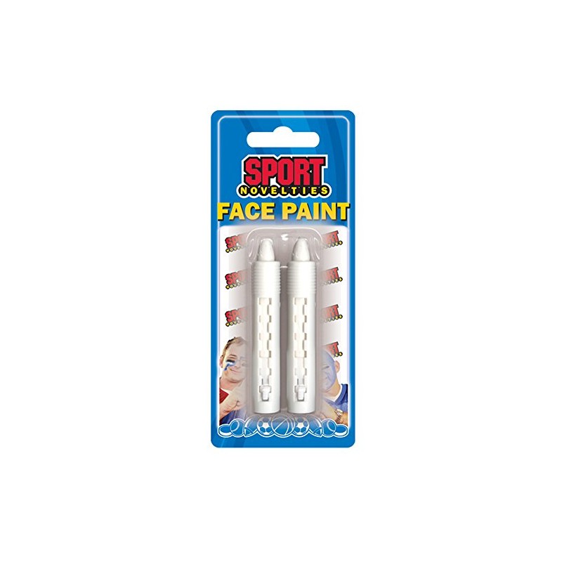 Sports Novelties Party Dress-up and Halloween Face Paint Sticks, White,