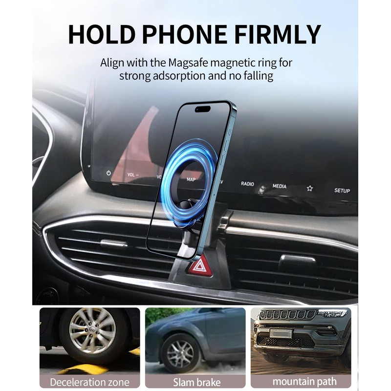 Car Phone Holder for Hyundai Santa Fe 2019 2020 2021