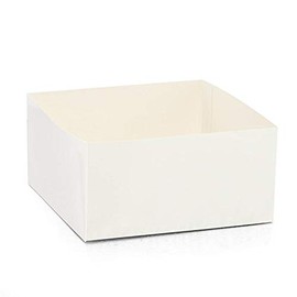 Paper Mart 200ea - 6 X 6 X 3 White Lux Gift Box Base
