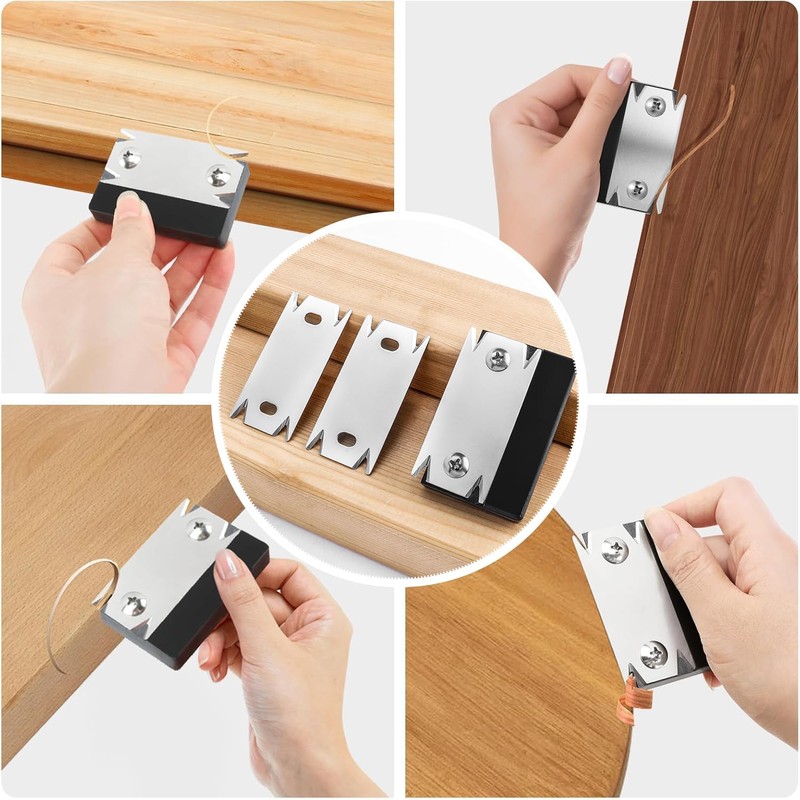 Bestgle Edge Banding Trimmer with 2Pcs Replaceable Blades for Woodworking